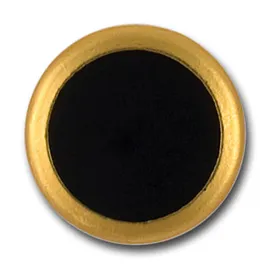 13/16" Classic Matte Black Enamel  Button (Made in Switzerland)