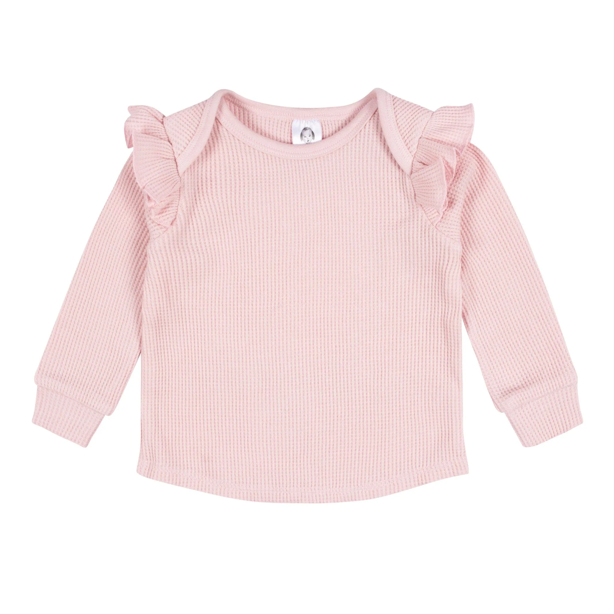 2-Piece Baby Girls Pink Top & Jogger Set