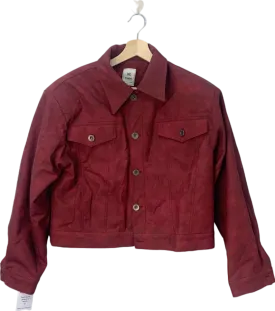 90's Product Red Faux Suede Jacket UK Size 12