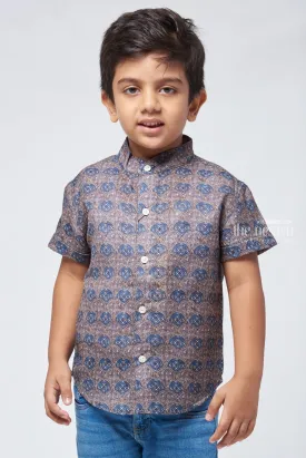 ACN. Rustic Radiance Boys Authentic Shirt with Traditional Touch