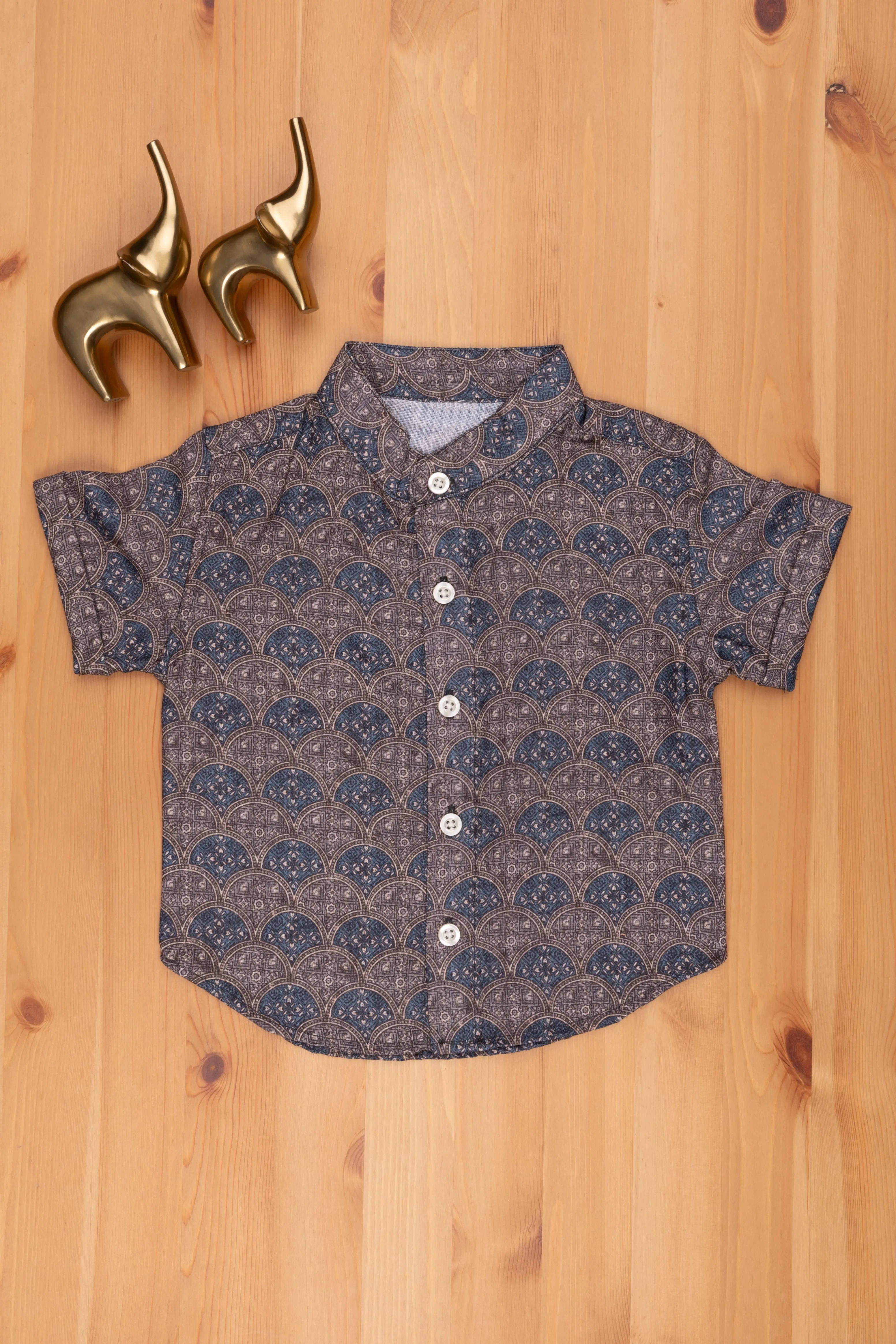 ACN. Rustic Radiance Boys Authentic Shirt with Traditional Touch