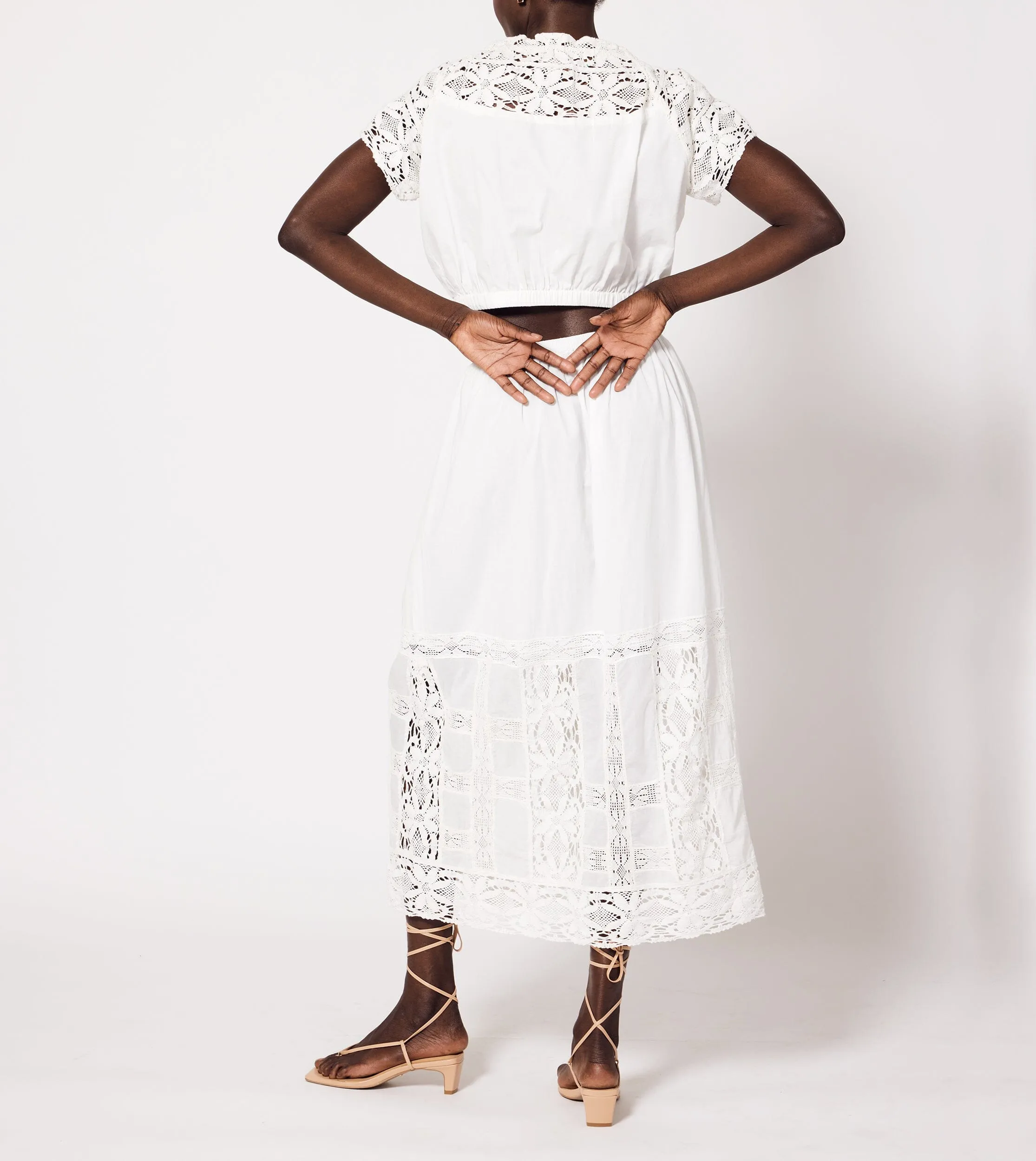 Apollonia Ankle Skirt | Ivory