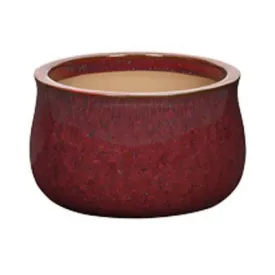 Apta Peacock Red Glazed Planter