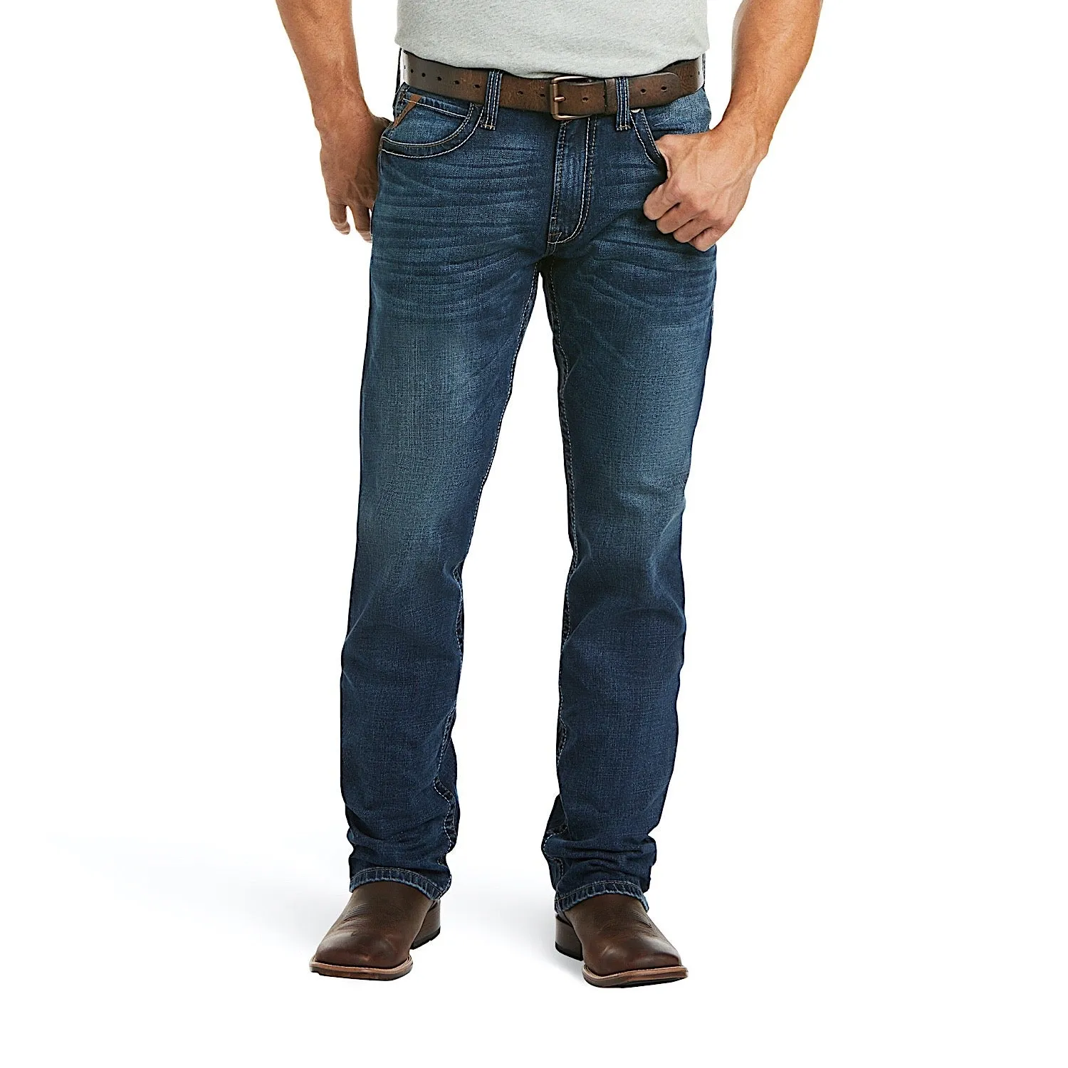 Ariat Mens M4 Stretch Malone Straight Leg Jean Denali