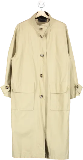 ASOS DESIGN Beige Longline Coat UK 8