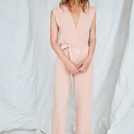 Au Salon Jumpsuit in Litchi