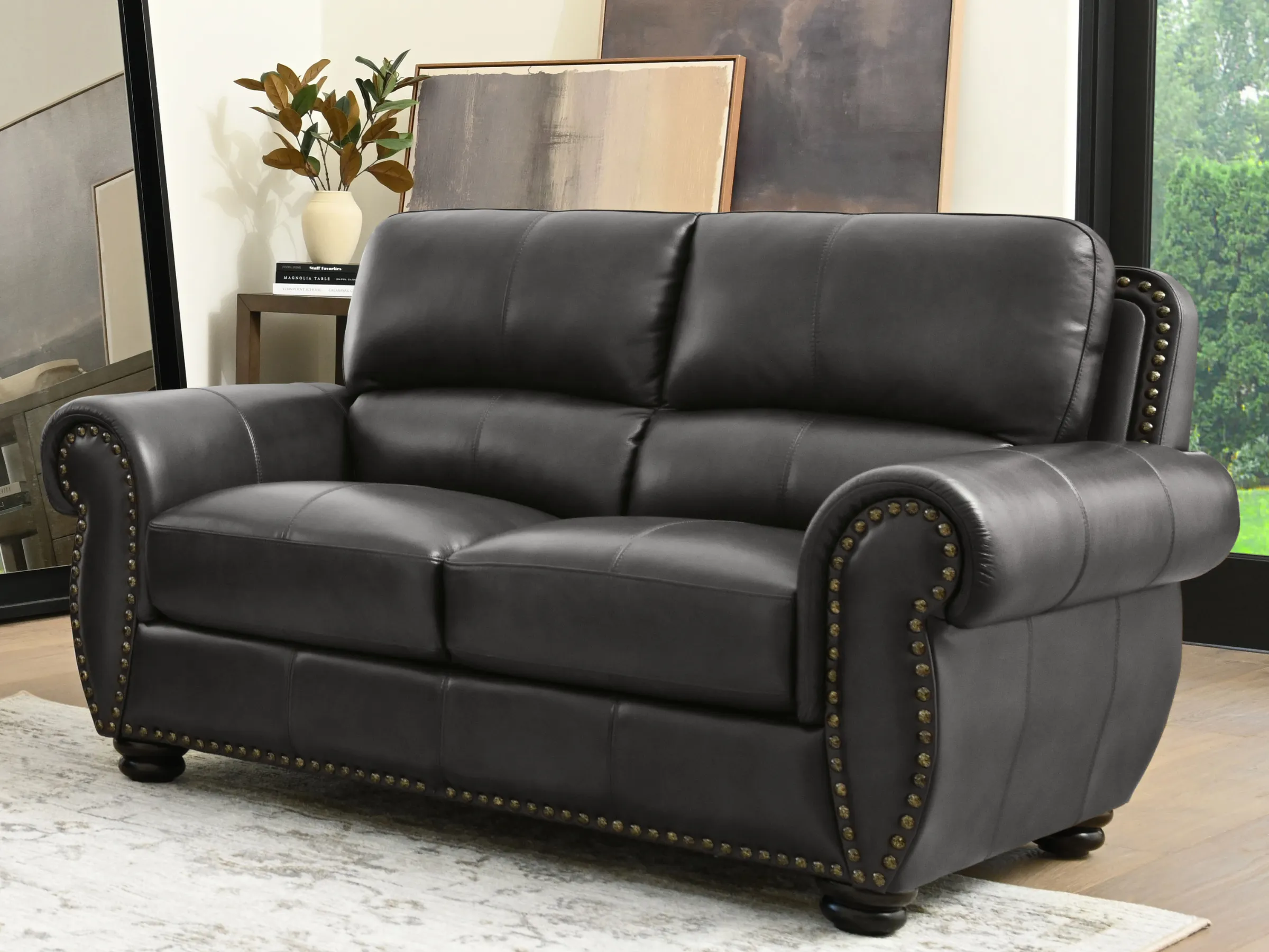 Austin Leather Loveseat