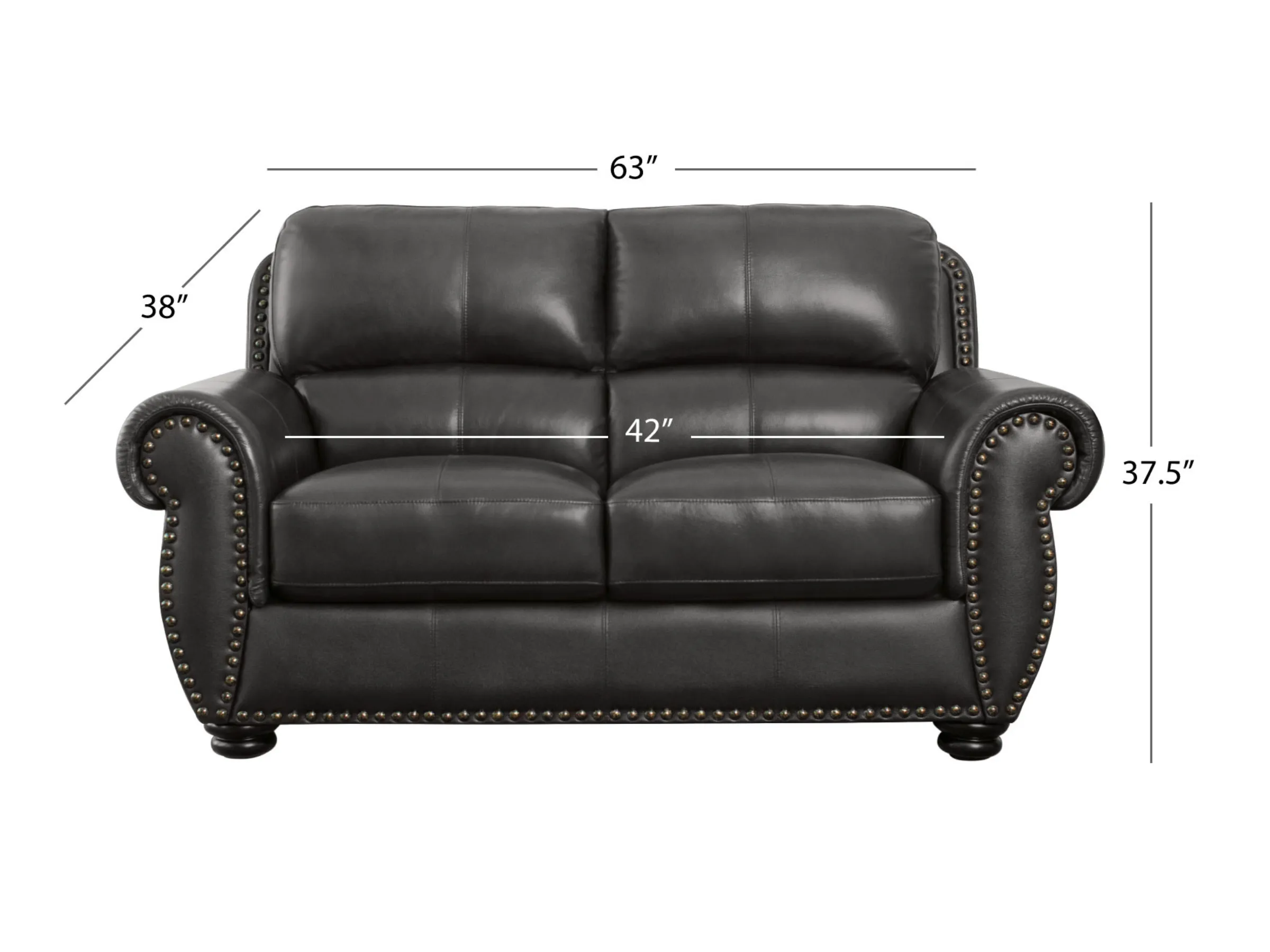 Austin Leather Loveseat