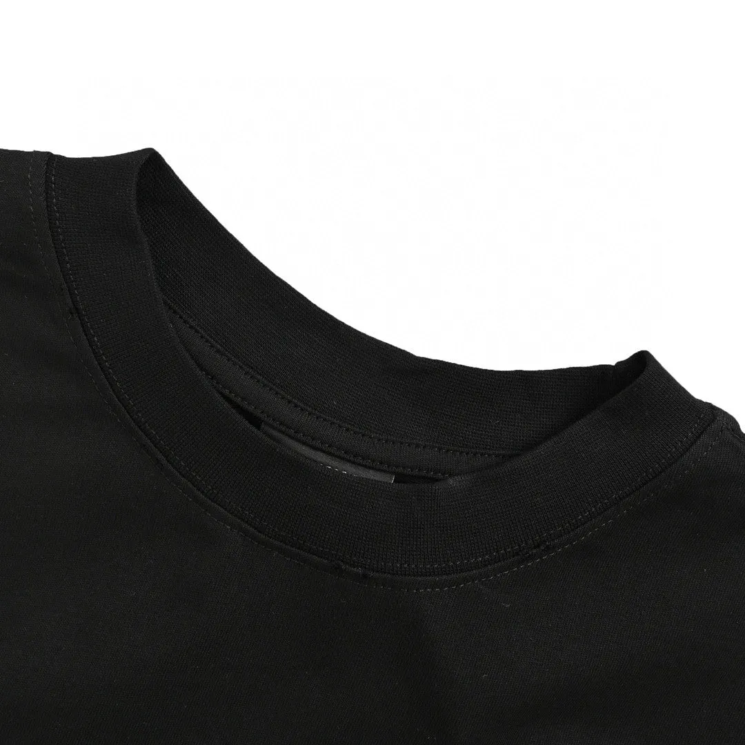 Balenciaga Grey Logo T-Shirt (Black)