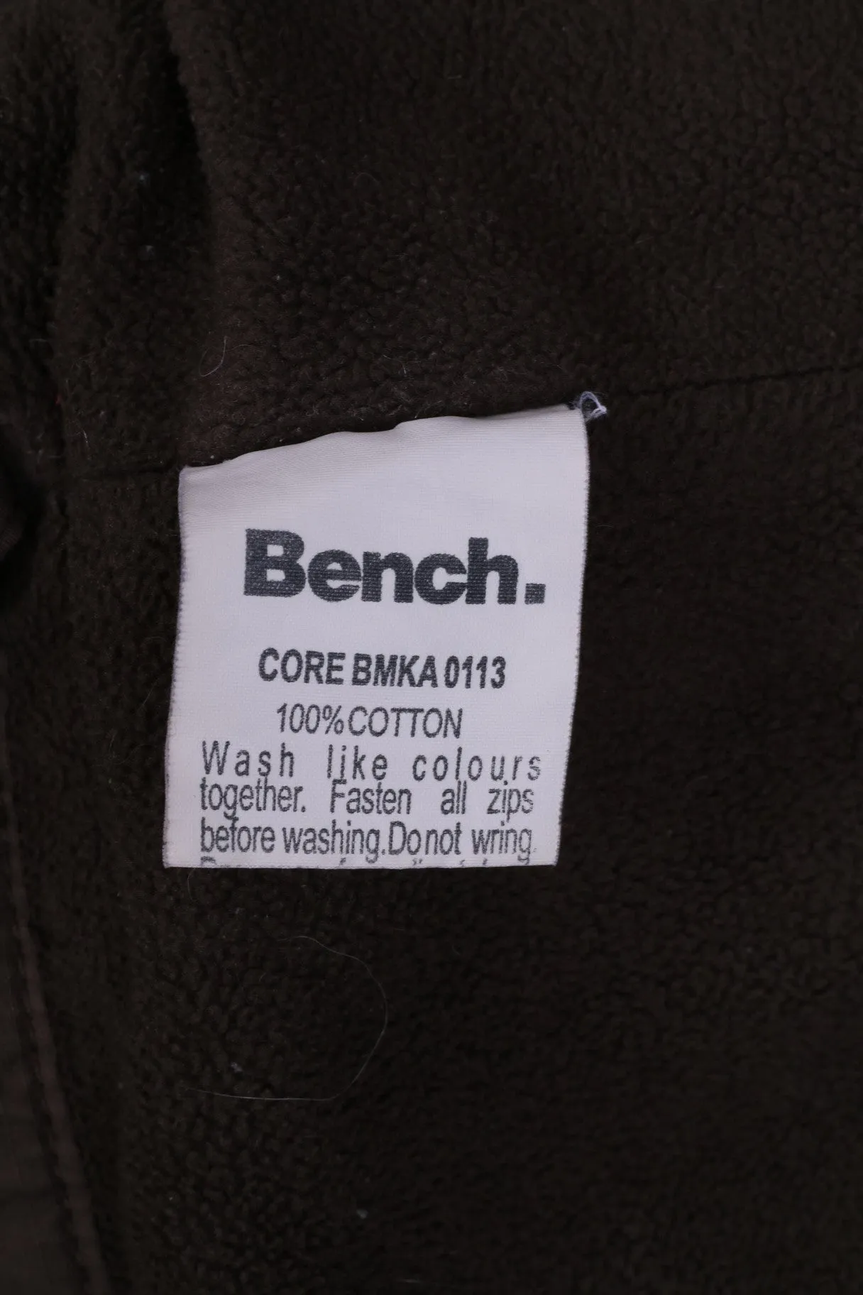 Bench Womens S Jacket Brown Cotton Warm Fleece Inside Hood