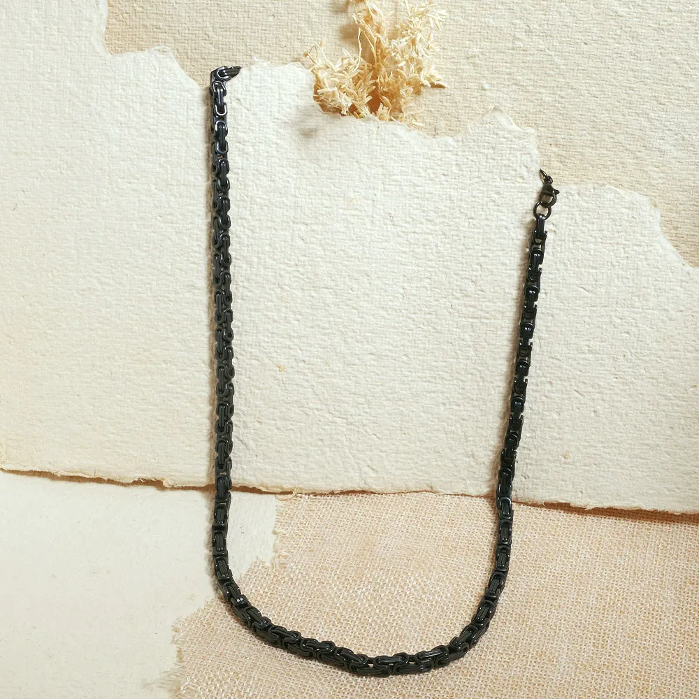 Black Matte Foxtail Chain