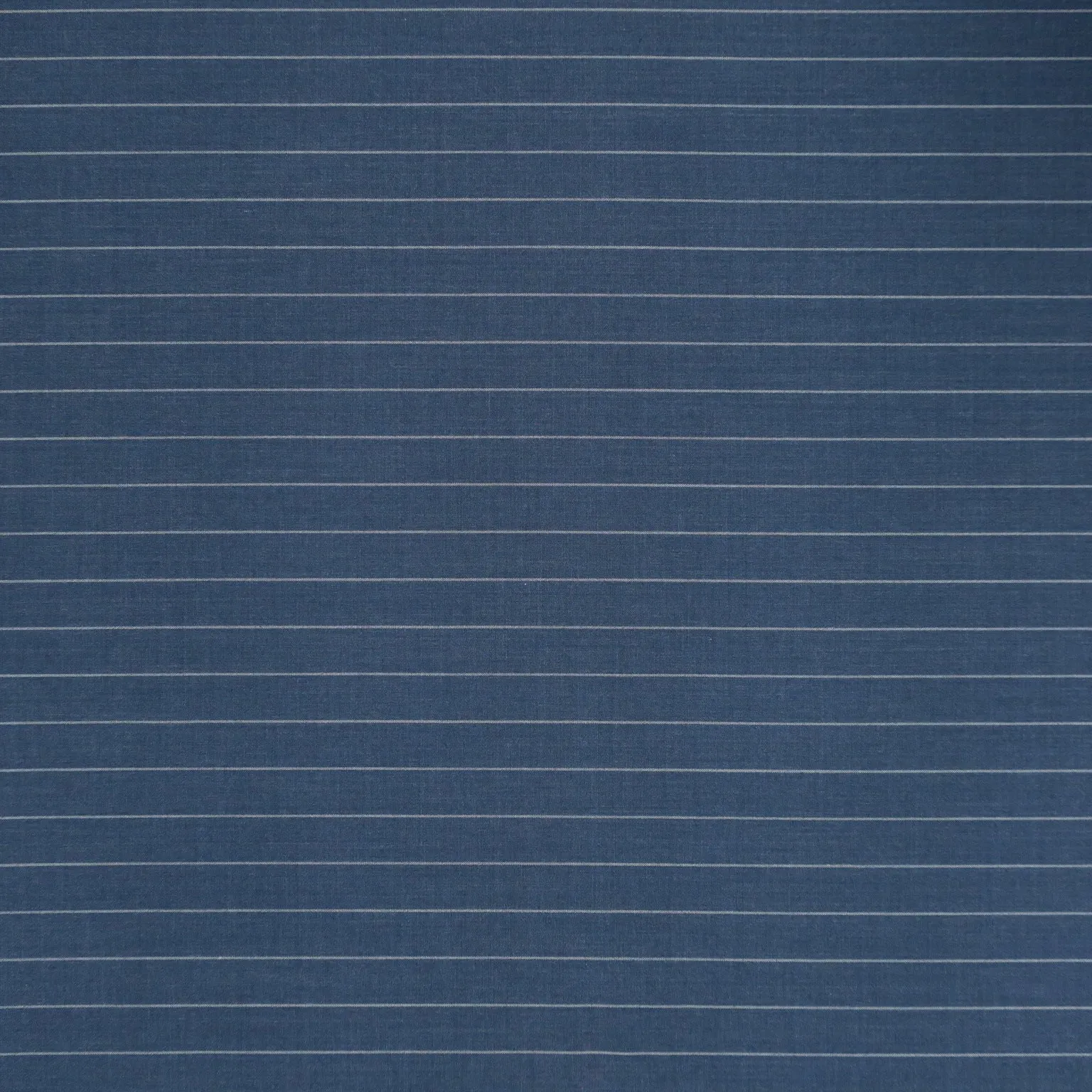 Blue and White Stripes Wool Suiting Fabric