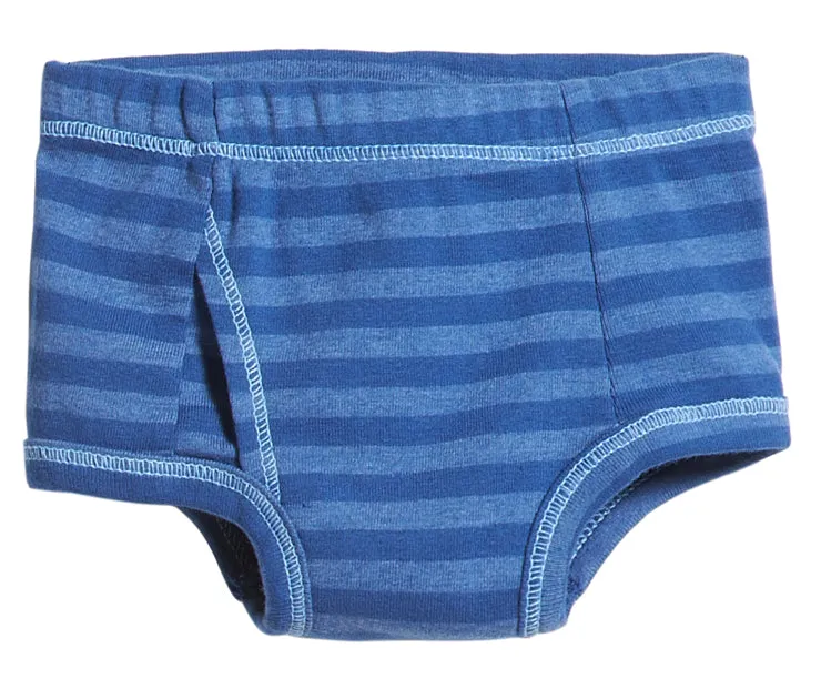 Boys Striped Briefs | Smurf Blue