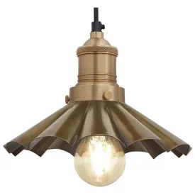 Brooklyn Umbrella Pendant Light - Brass - 8 inch - Industville