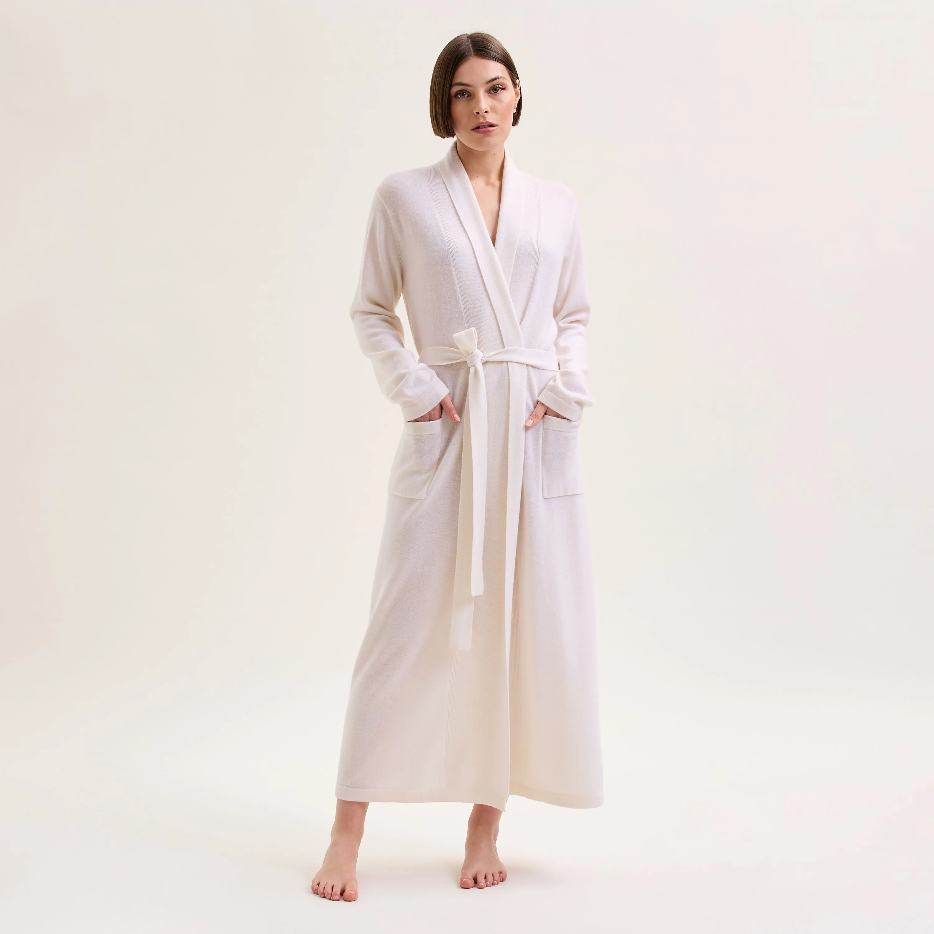 Cashmere/Wool Kimono Robe