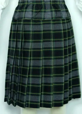 Clearance Yoke Elastic Pleated Skirt Plaid #111-1