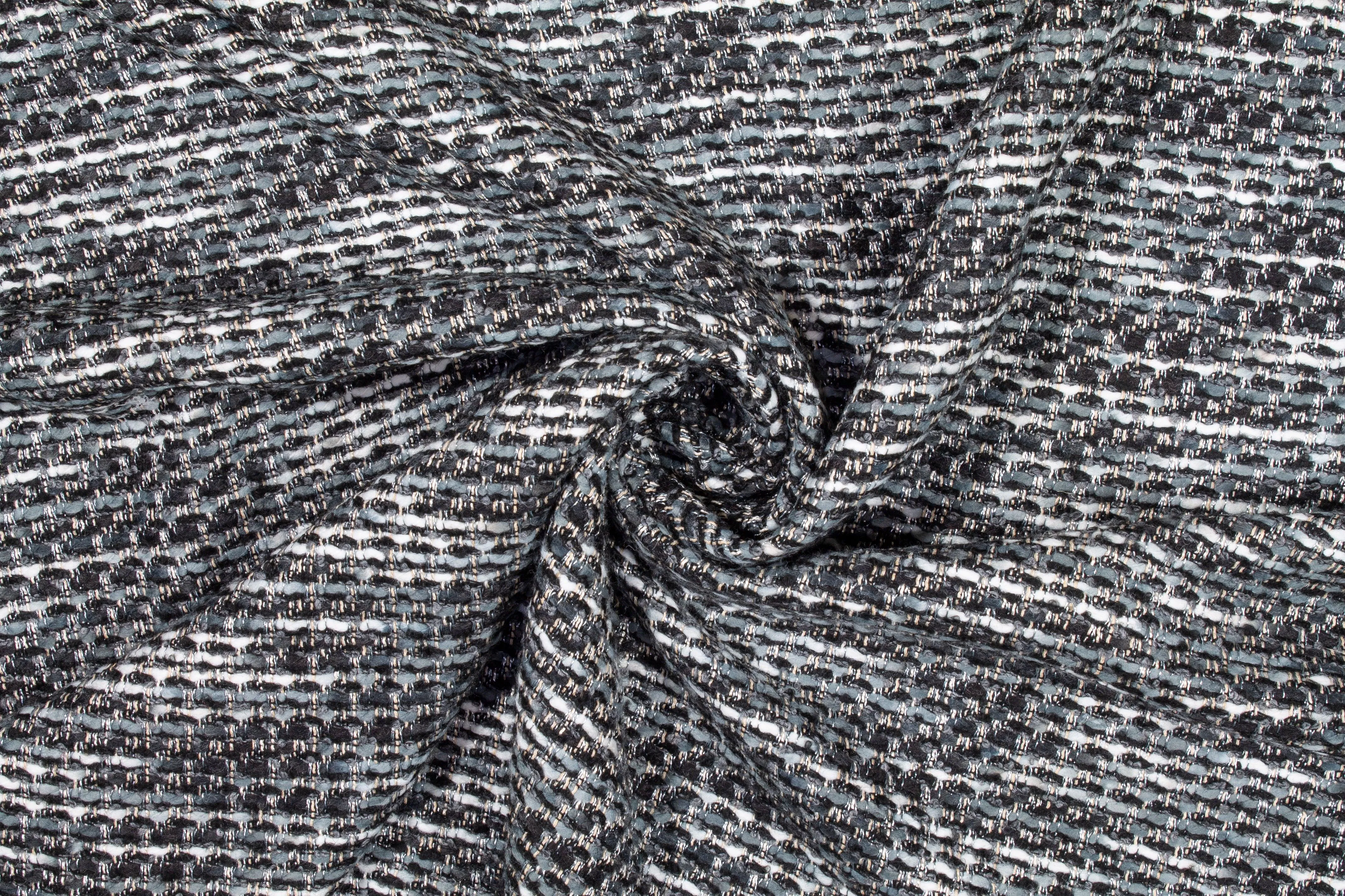 Cool Gray Italian Wool Tweed