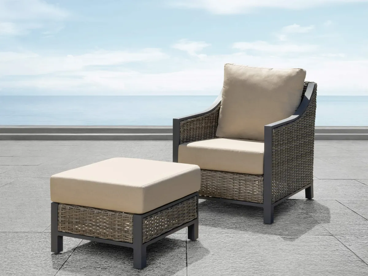 Corbin Armchair & Ottoman