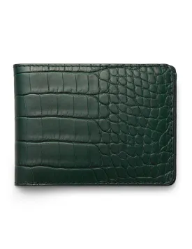 David August Luxury Genuine Alligator Bi-Fold Wallet