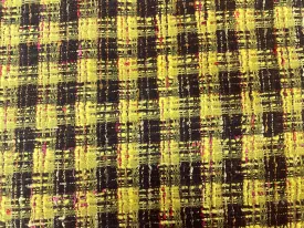 Designer Fused Wool Boucle - Clueless Plaid