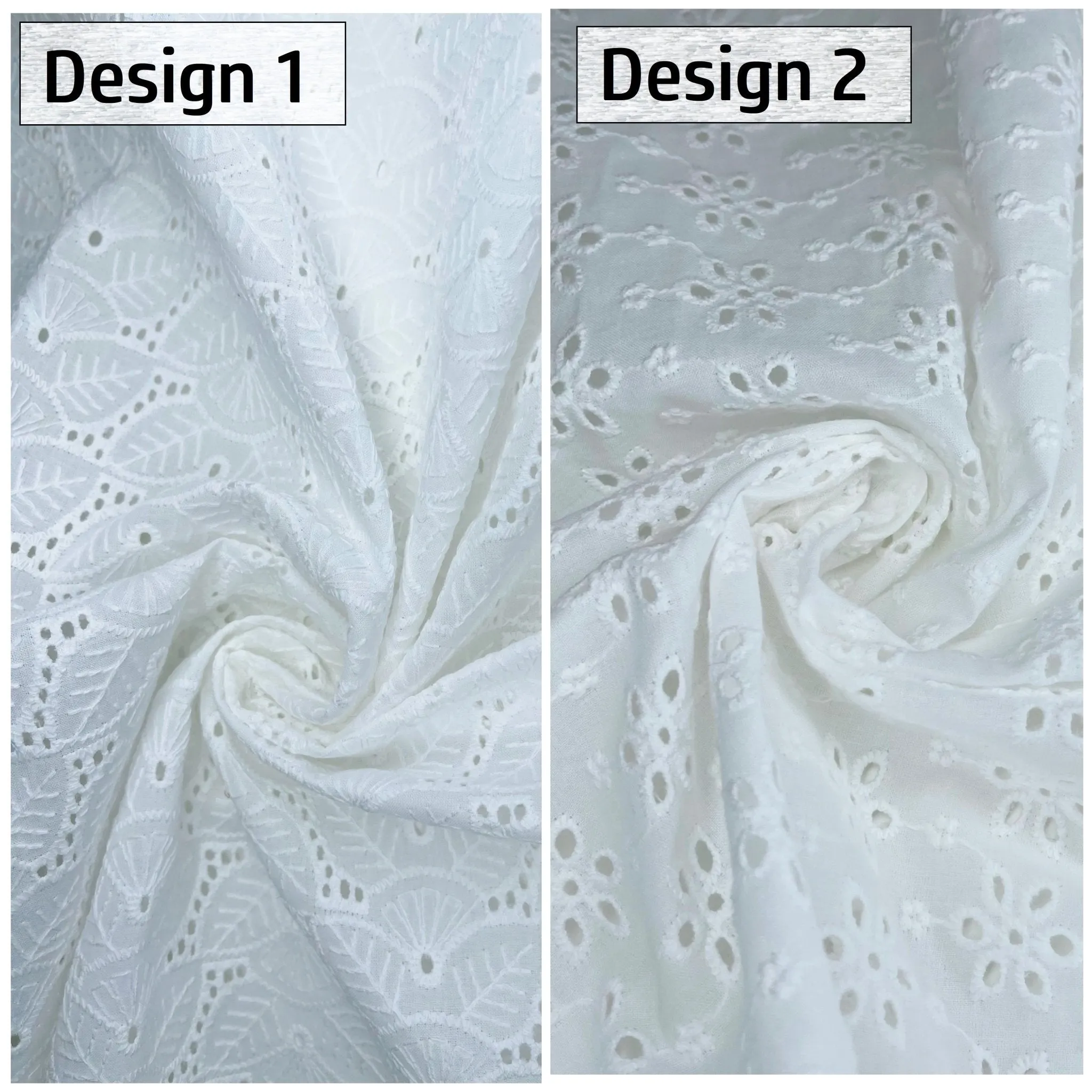 Eyelet Embroidery Flower Fabric