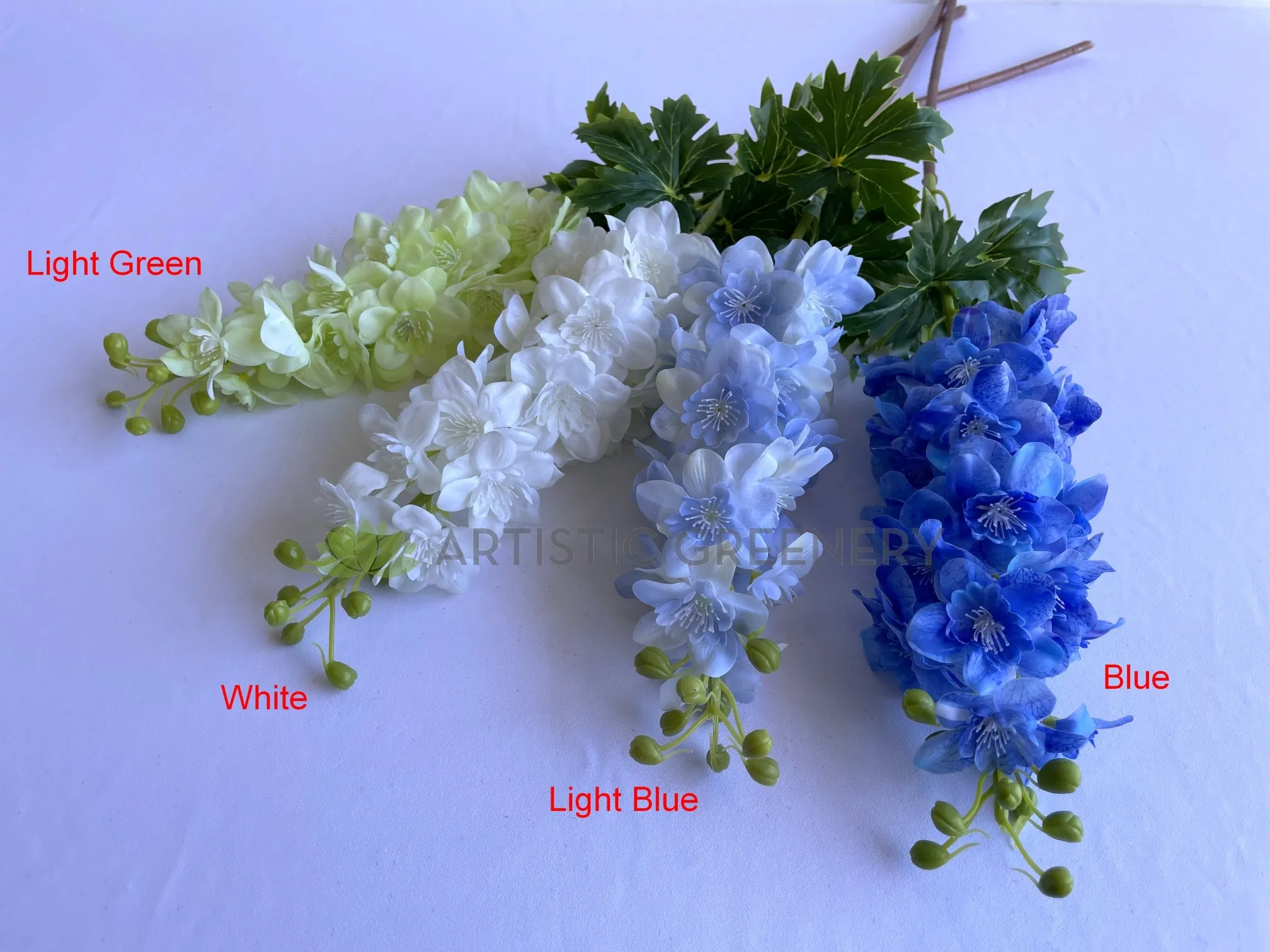 F0254 Delphinium / Stock Flower 80cm (Real Touch) Available in 4 Colours