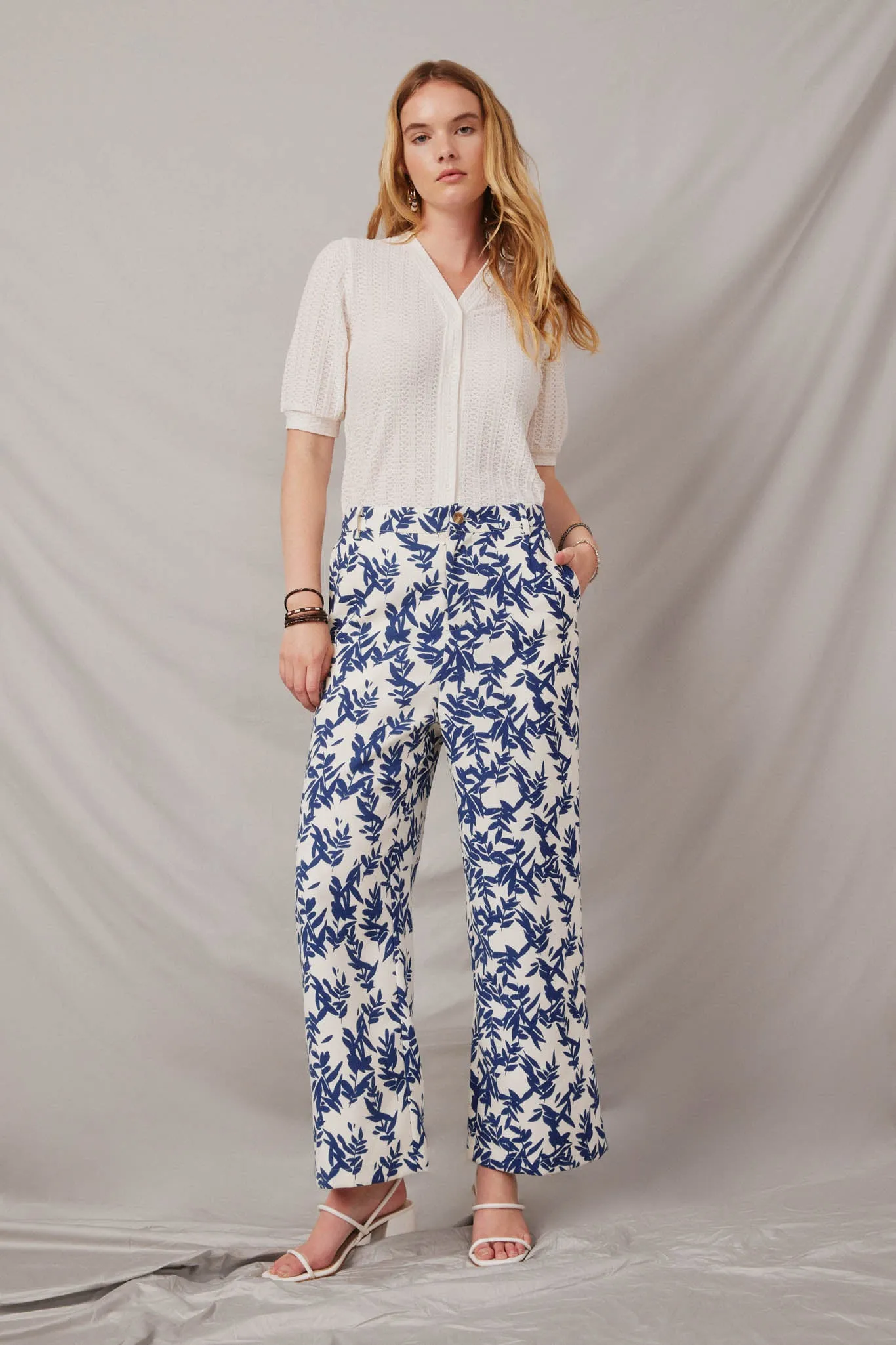 Floral Printed Wideleg Pants