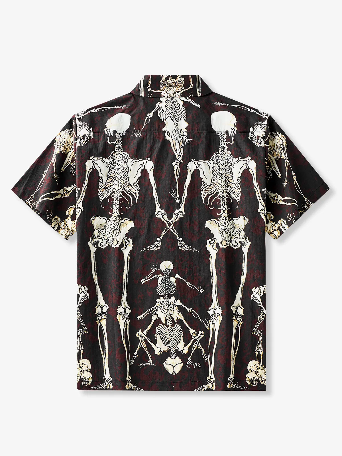 Hundreds Of Dancing Skeletons Cotton Camp Shirt