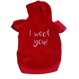 I Woof You Pet Hoodie | Pet Apparel | Toy Doggie Brand