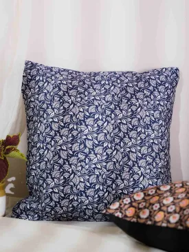 Indigo Meadows Floral Cushion Cover