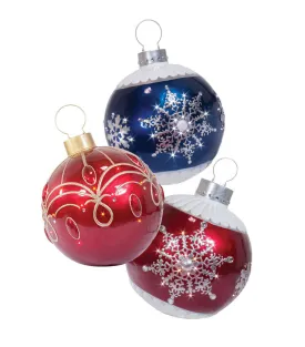 LED Lit Decorative Ornament Display