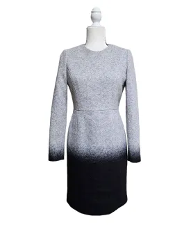 MAZZA Collezioni Gray and Black Ombre Wool Dress