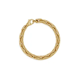 Men's Bold Anchor Bracelet in Yellow Gold