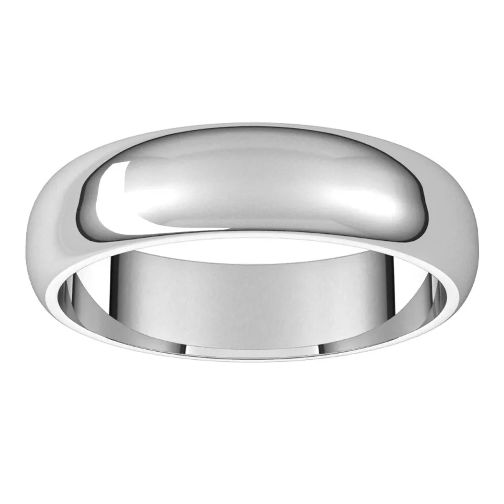 Men's Half Round Wedding Band | 5MM