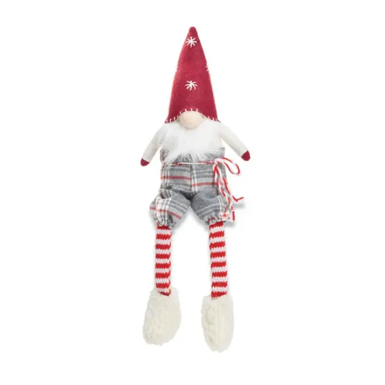 Mudpie Grey & Red Christmas Gnome Collection