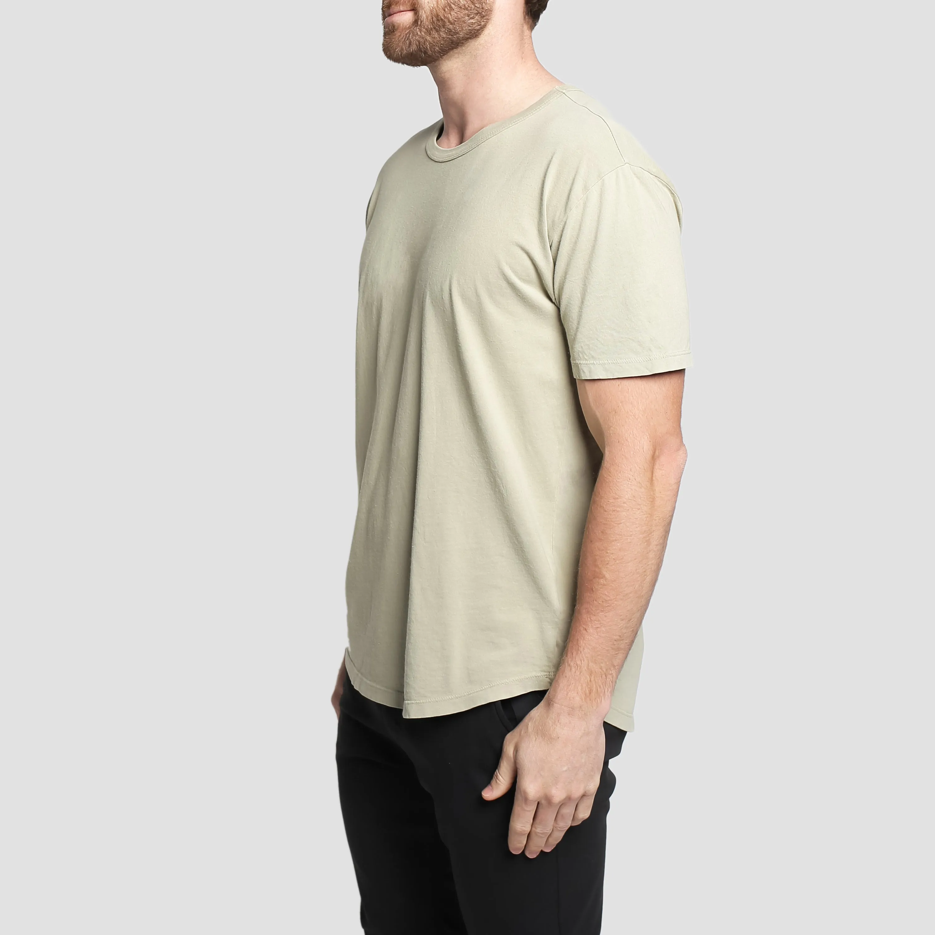 Natural Premium Scoop T-Shirt Kelp