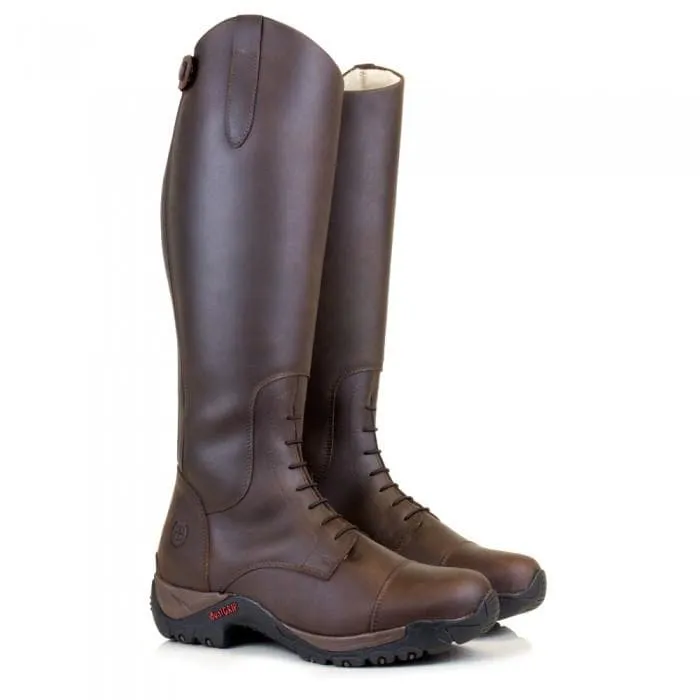 Premium Brown Wool-Lined Long Riding Field Boots for Ultimate Comfort and Performance