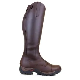 Premium Brown Wool-Lined Long Riding Field Boots for Ultimate Comfort and Performance