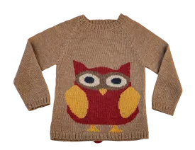 NW601 PEONY OWL SWEATER