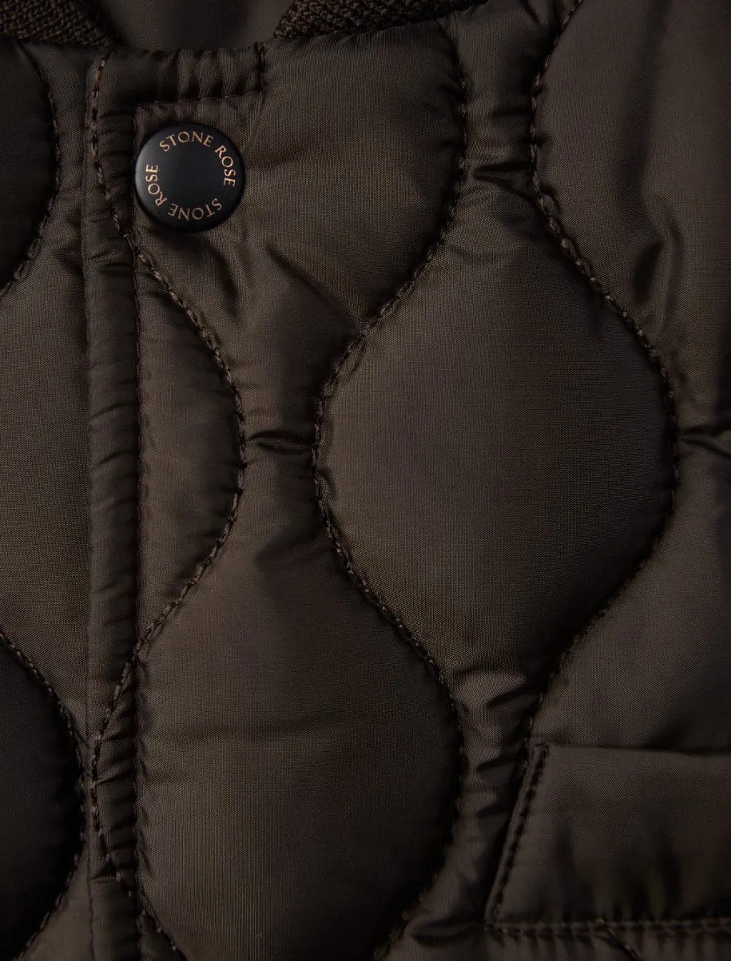 Olive Quilted Puffer Vest