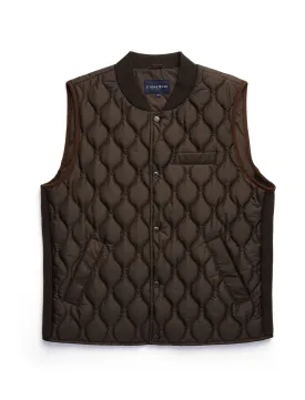 Olive Quilted Puffer Vest