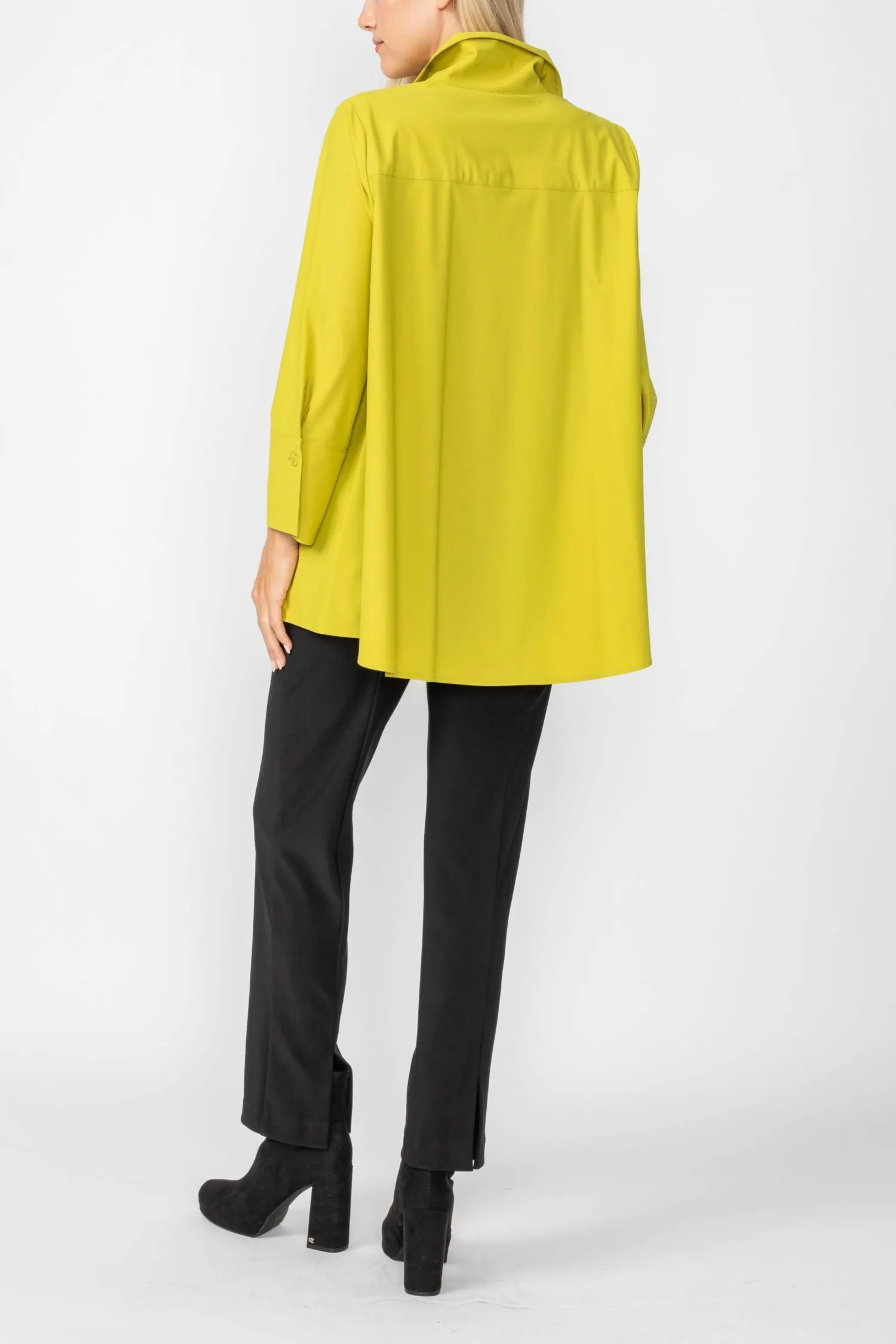 Pear Fold Down Collar Blouse