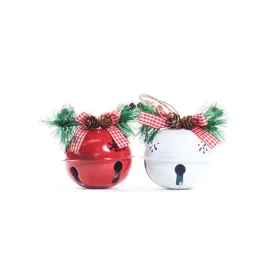 Rustic Jingle Bell Ornament red