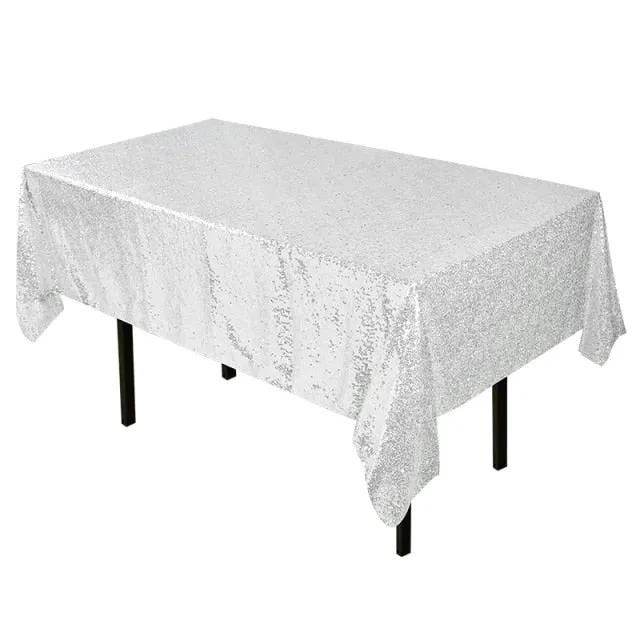 Sequin Polyester Tablecloth For Wedding Party