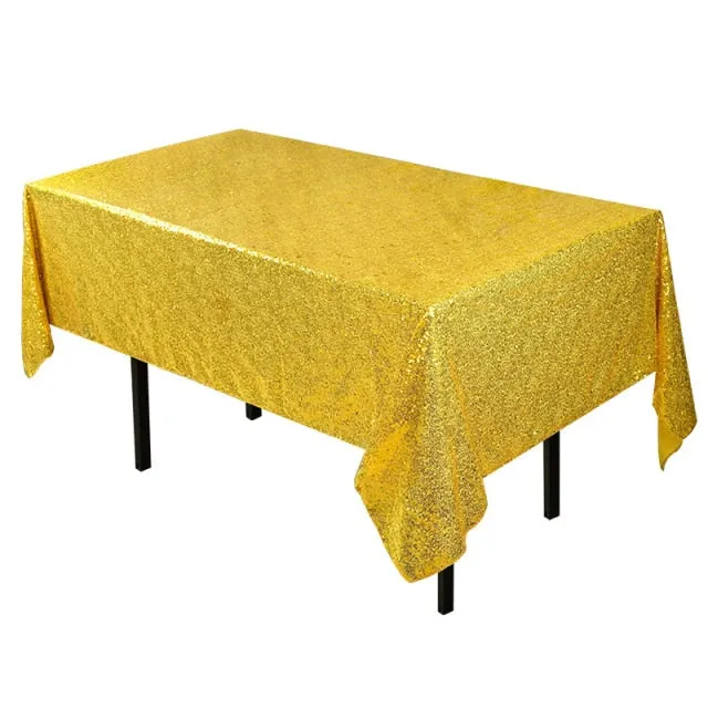 Sequin Polyester Tablecloth For Wedding Party