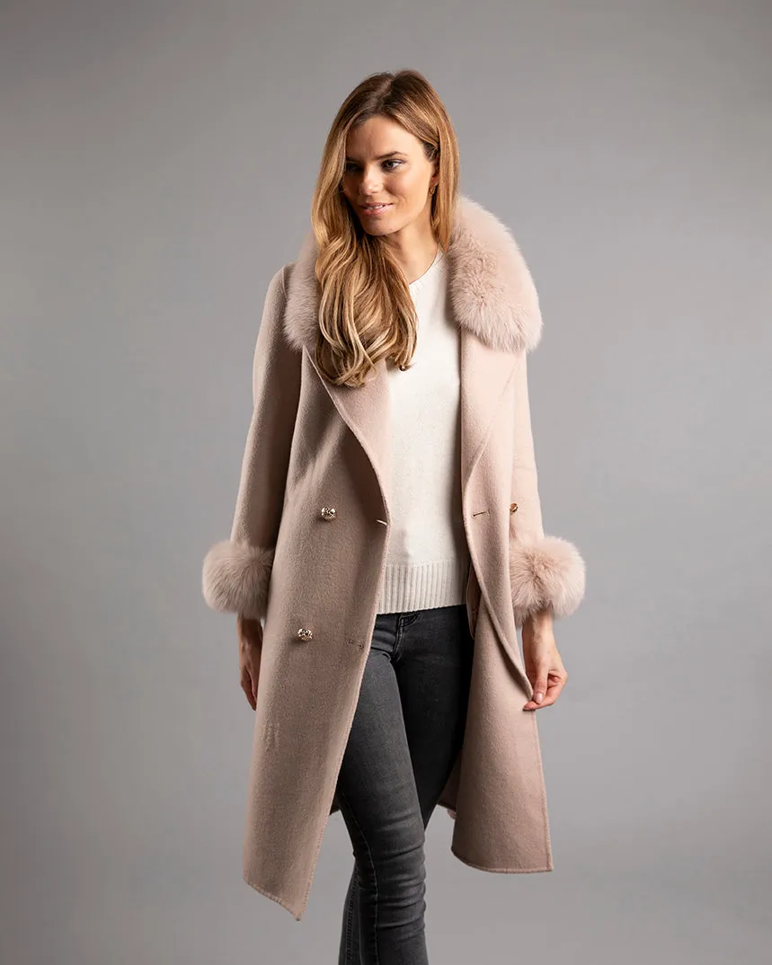 Sloane Wool Coat Beige Blush