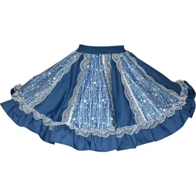 Starry Night Fancy Square Dance Skirt