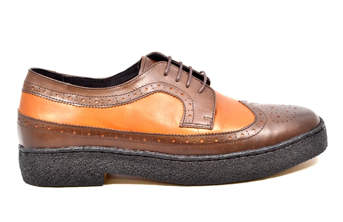 Wingtips Two tone low-cut Tan-Brown