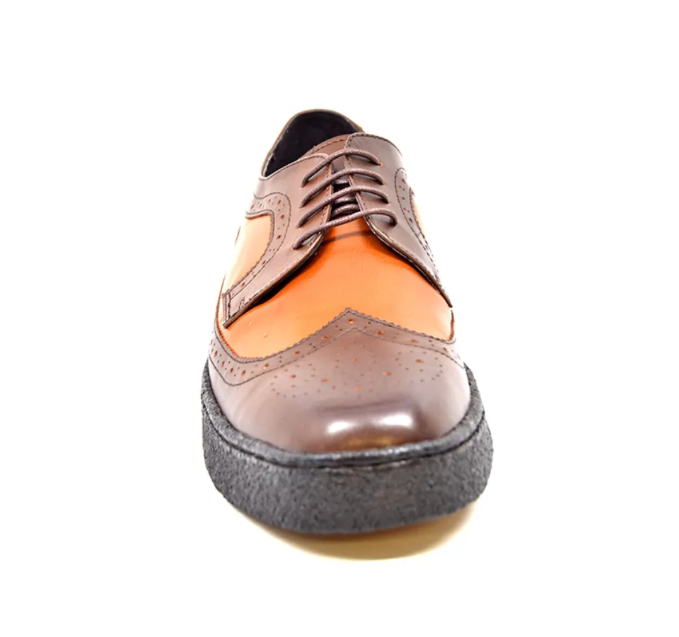 Wingtips Two tone low-cut Tan-Brown