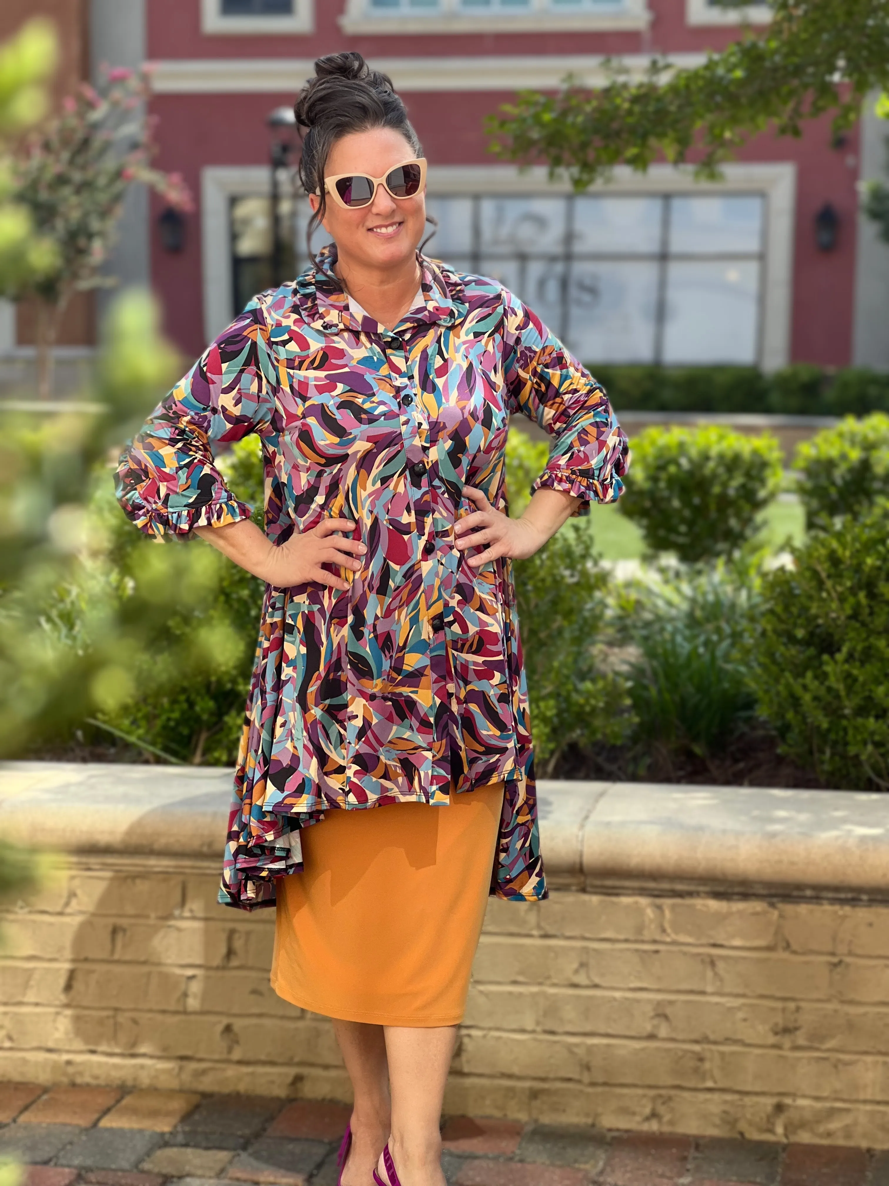 Zena Button Down Tunic